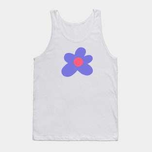 Blue and Pink Flower Tank Top